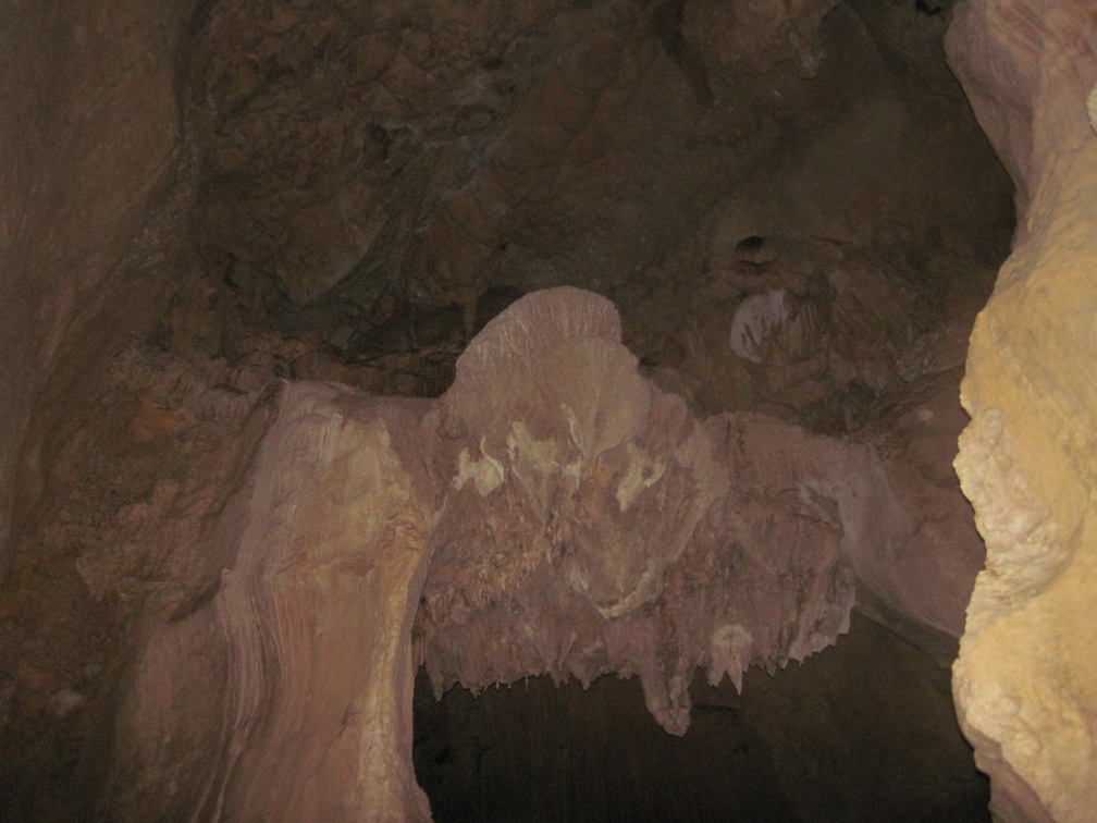 Formations lit by headlamps