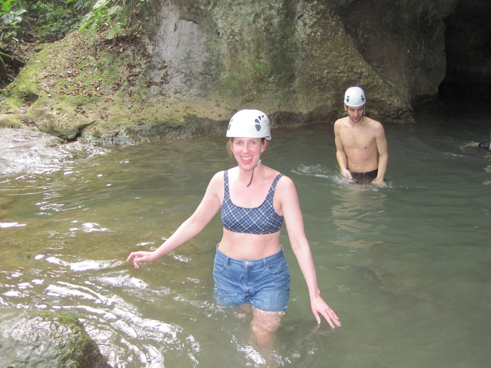 Still all smiles - now we have to walk through the jungle again