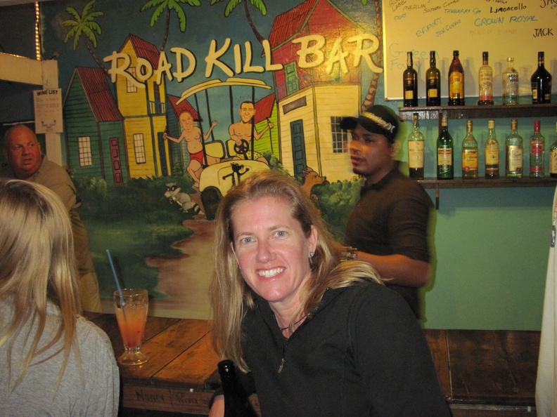 Sharon at the Road Kill Bar