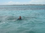 Ken taking a break from snorkeling.