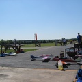 Pit area - only two plane types were allowed to compete. All low-cost and matched.