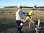 Lloyd and his P-51 (this is his small one)
