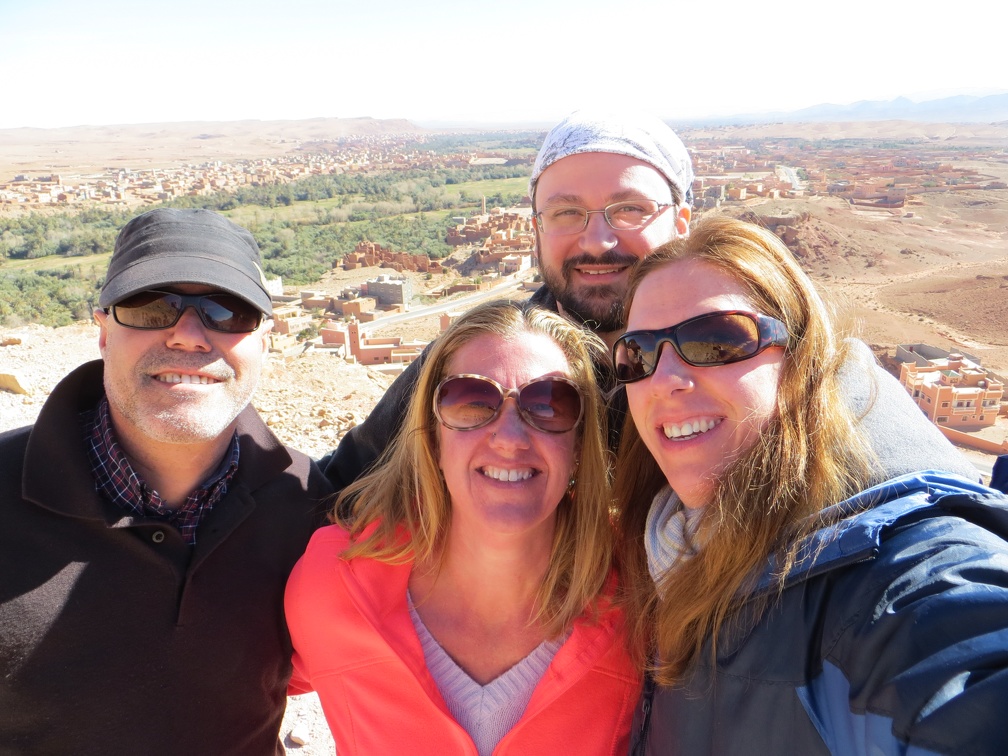 near Tinghir - Rachid, Sharon, Ken, and Betsy