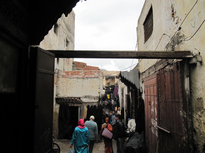 Fez - small streets in the medina