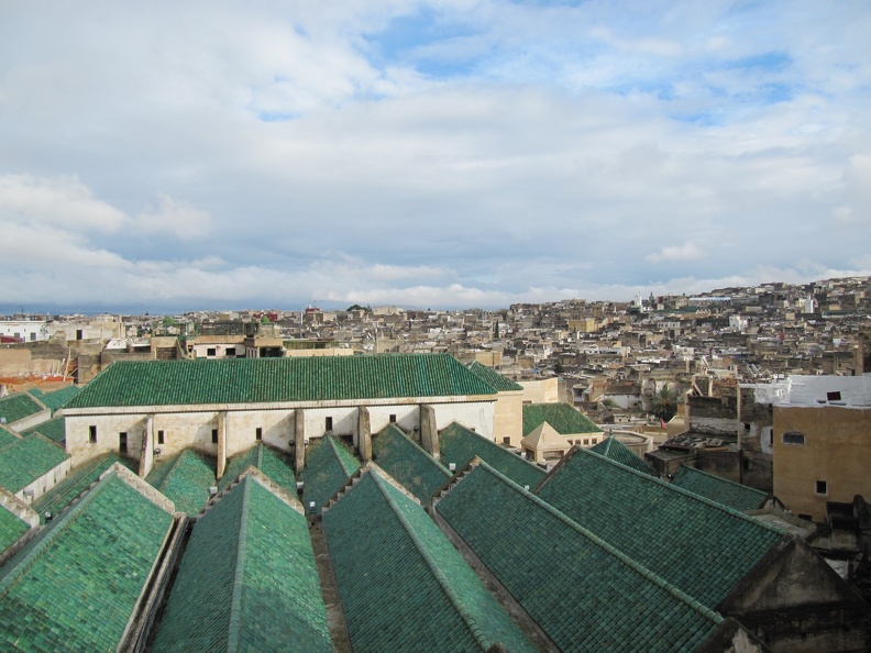 Fez - rooftops of the university (green)