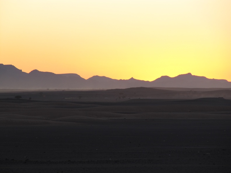 near Merzouga - sunset