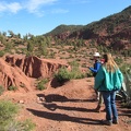 Bab Ourika - setting out on a 4 hour hike in the High Atlas mountains - Betsy and our guide