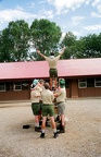 Trust fall from the Ranger Bell.  The beginning of team training starts with building trust.