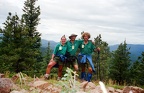 Ashley, Ken, and Rett on Trail Peak
