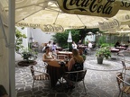 Ana, Ralf, and Betsy at Cafe in Bratislava